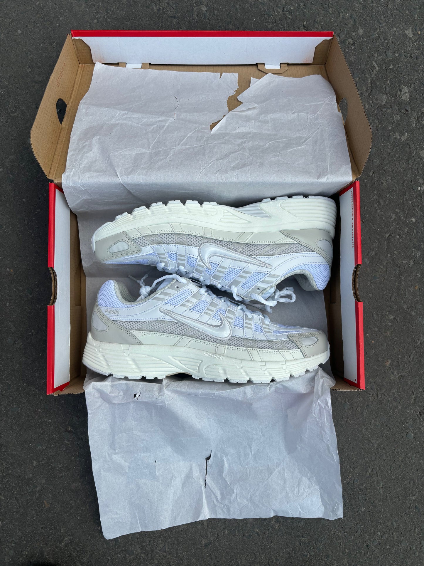 Nike P-6000 White Sail Vast Grey