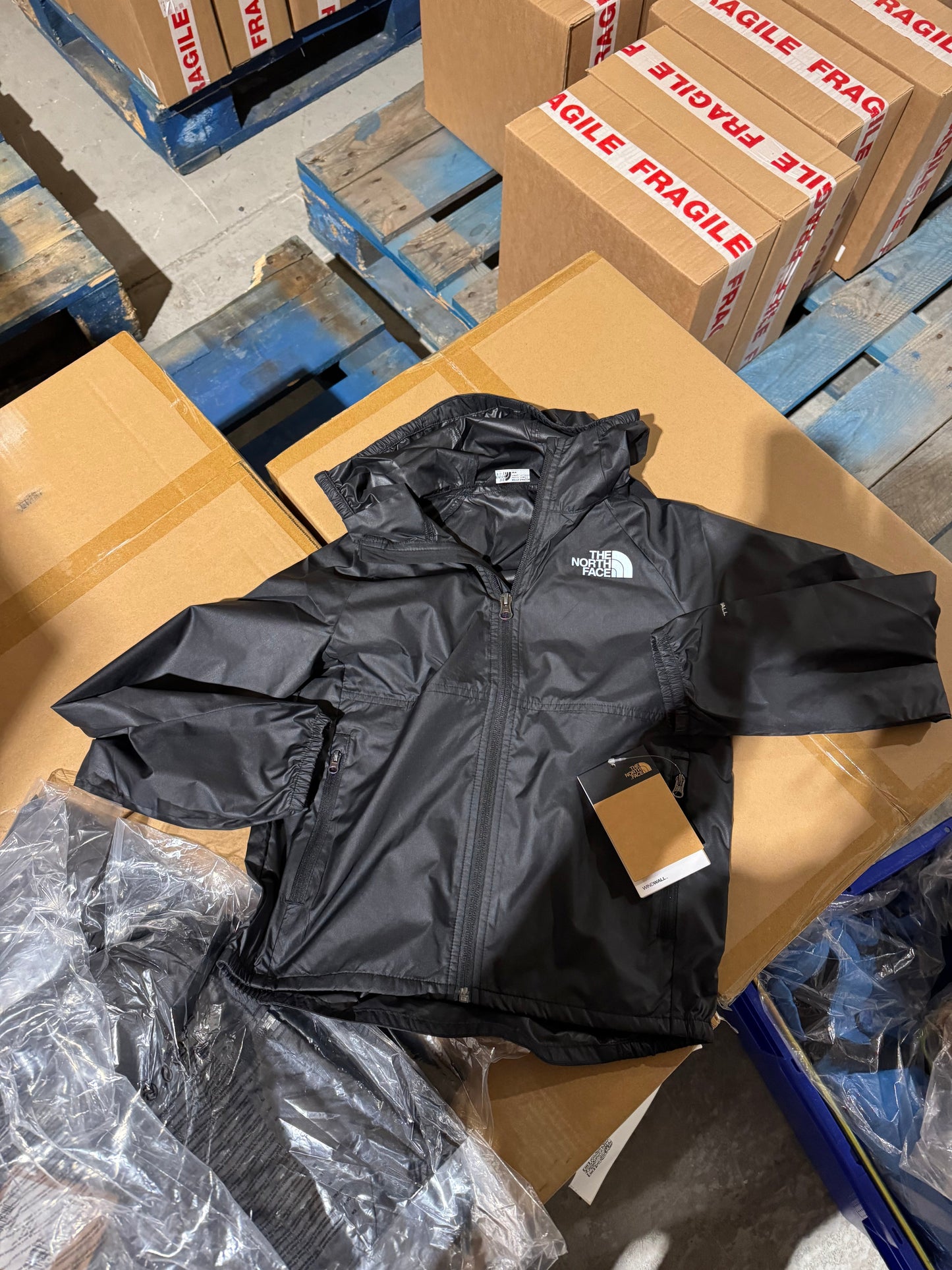 TNF Boys' Antora Rain Jacket - Black