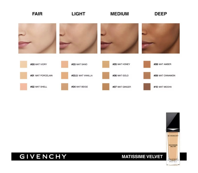 Givenchy Matissime Velvet Fluid Foundation SPF20 30ml